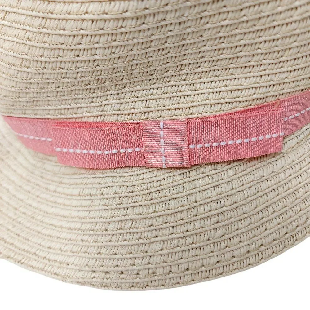 Zara Accessories Straw Cloche Hat Girls One Size Stylish Outdoor Casual